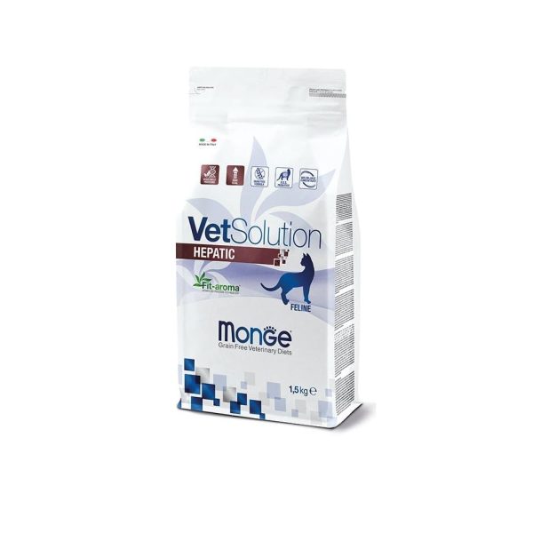 غذای خشک گربه هپاتیک مونژه 400 گرمی Monge VetSolution Hepatic - Italy